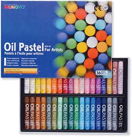 Mungyo Gallery Oil Pastels Cardboard Box Set Of 36 Standard Assorted