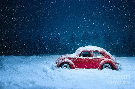 Volkswagen Beetle In The Winter Snow Photograph By Thomas Jones