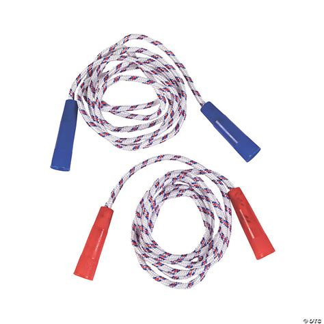 78 Patriotic Nylon Jump Ropes With Plastic Handles 12 Pc Oriental