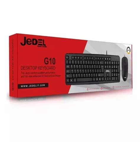 Combo Teclado Y Mouse Jedel G10 Alambrico Usb Calidad Cuotas Sin Interés