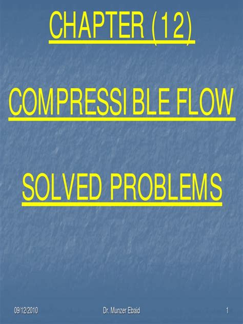 Compressible Flow Solved Problems Pdf Pdf Mach Number