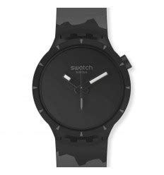 Reloj Swatch Big Bold Bioceramic Basalt SB03B110 Negro Y Gris