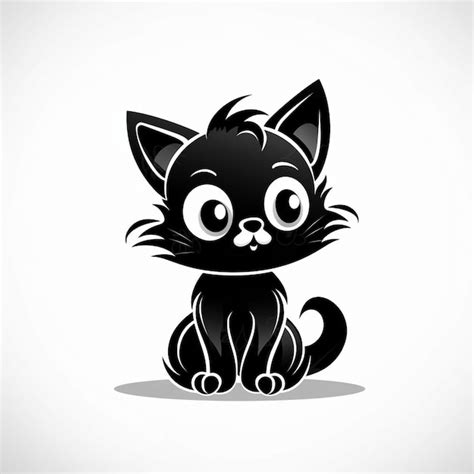 Vector Um Gato Preto Olhos Amarelos E Um Rosto Ensanguentadovetor