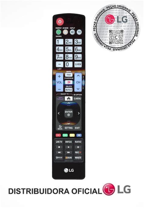 Controle Remoto Tv Lg 42lc4r Akb74115501 Original E Novo Carrefour