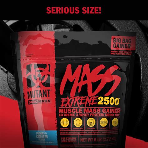 Mutant Mass Extreme Gainer Saubere Kalorien Mit Hoher Dichte 6 Lbs In Namibia At Nad 1602