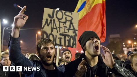 Romania Protests Despite Victor Pontas Resignation Bbc News