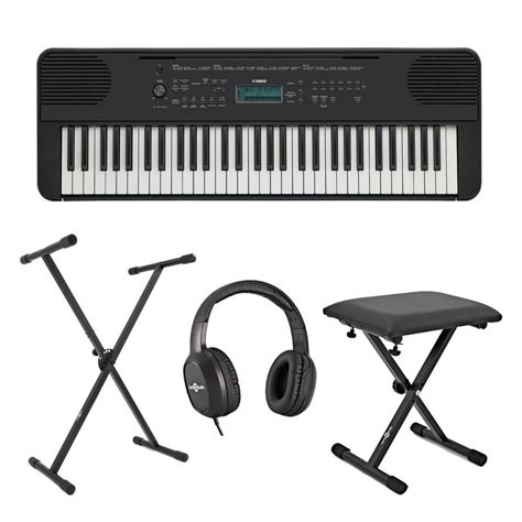 Yamaha PSR E360 Portable Keyboard Pack Black Gear4music