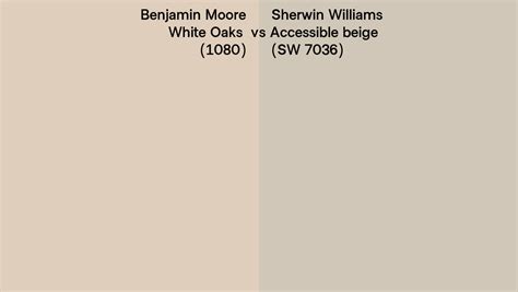 Benjamin Moore White Oaks Vs Sherwin Williams Accessible Beige