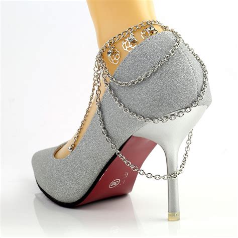 Buy Infery Sexy Shoes Chains Anklets Boots Heel Chain