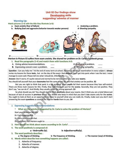 Adverbs Of Manner Esl Worksheet By Wahhab Dz