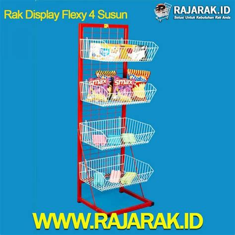 RAK DISPLAY FLEXY 4 SUSUN JUAL RAK GONDOLA TOKO MINIMARKET