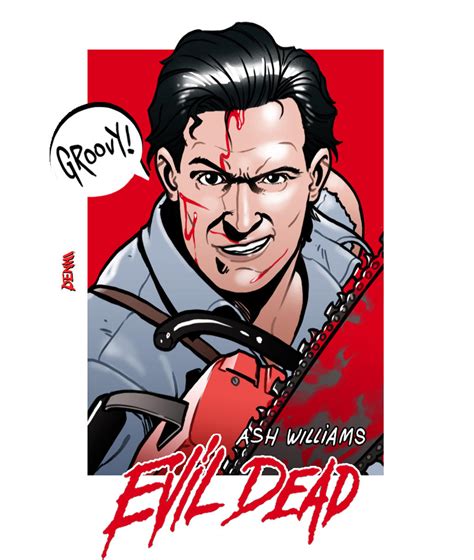 Six Fanarts Ash Williams By Dennidrako On Deviantart