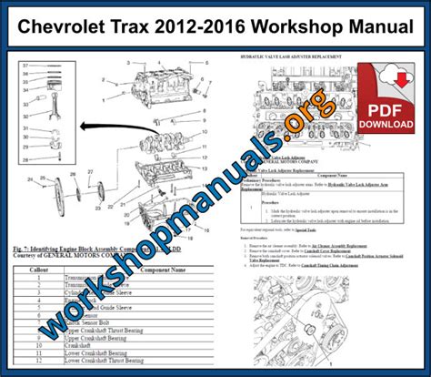 Chevrolet Trax Workshop Repair Manual 2012 2016 Download Pdf