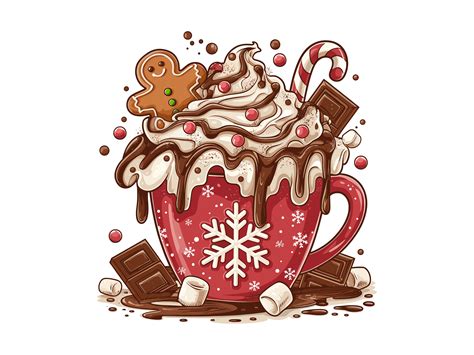 Christmas Hot Cocoa Gingerbread Mug Graphic By Trendy Creative Creative Fabrica