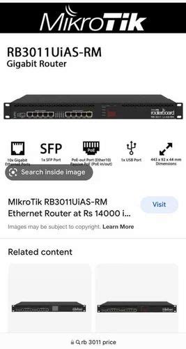 Mikrotik Microtik RB3011UiAS RM Router For Industrial At Rs 12500 In