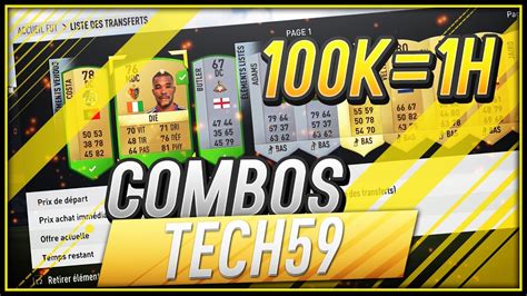 FUT ACHAT REVENTE COMBOS TECH59 100K EN 1H SPECIAL SBC YouTube