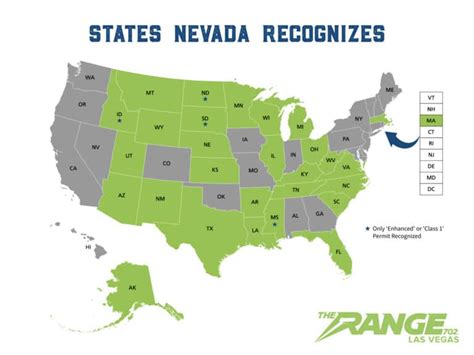 Nevada Ccw Reciprocity Guide Map The Range