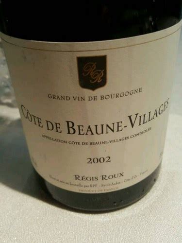 R Gis Roux C Te De Beaune Villages Vivino Australia