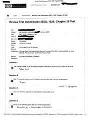 Chapter 25 Pdf Review Test Submission BIOL 1020 Chapter 25 Test