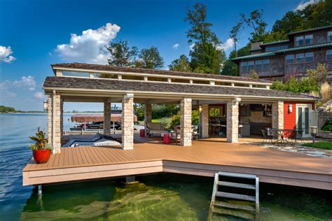 Rustic Modern Boathouse Contemporary Deck Indianapolis By Tovey