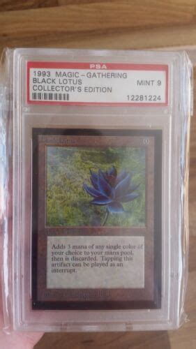 Magic The Gathering Black Lotus Ce Psa Mint Mtg Rare