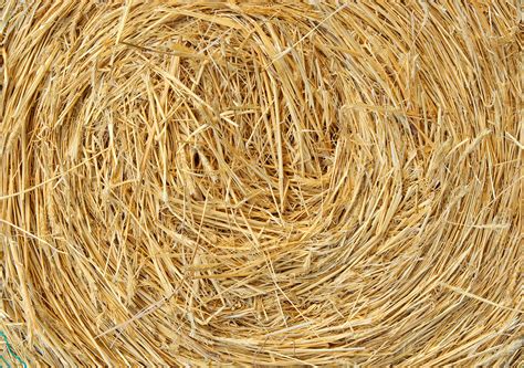 Straw Texture - Round Straw Bale