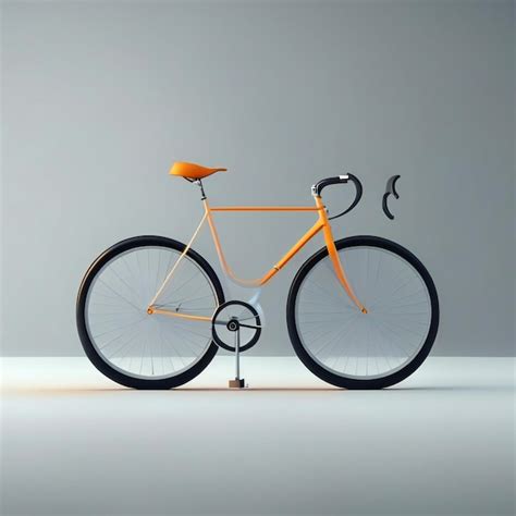 Premium Ai Image An Orange Bike With The Number On It