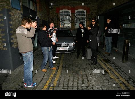 Russell Brand and Matt Morgan seen leaving Hakkasan restaurant in ...