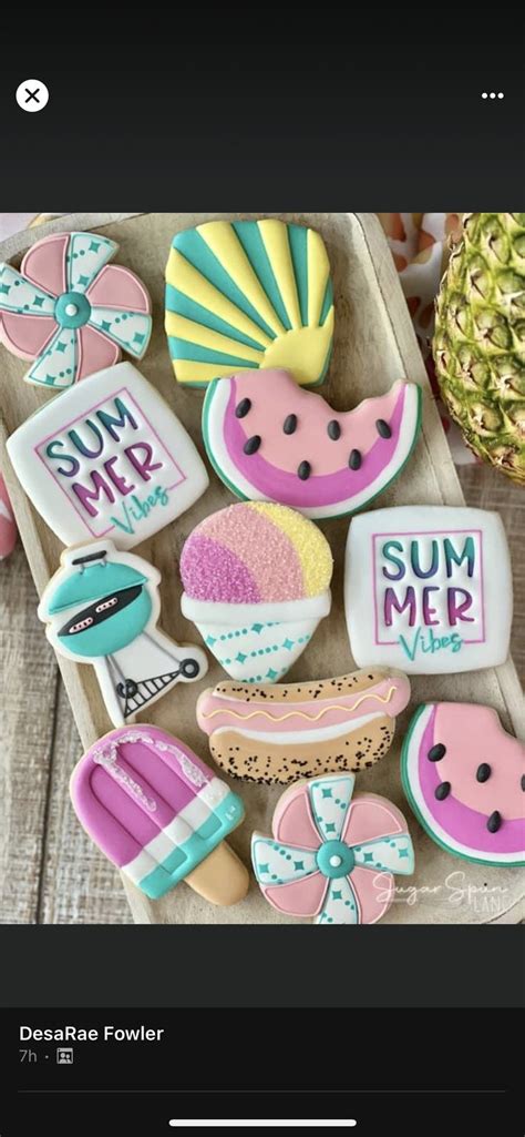 Pin By Carly Rosenstein On Cookie Decorating Summer Sugar Cookies