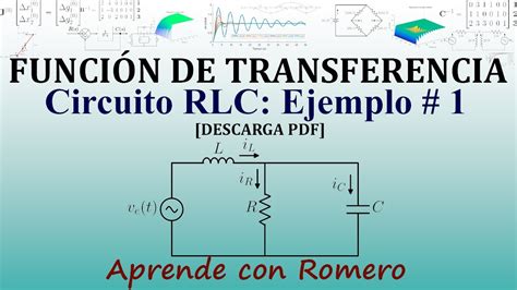 Función De Transferencia Circuito Rlc Ejemplo 12 Descarga Pdf Youtube