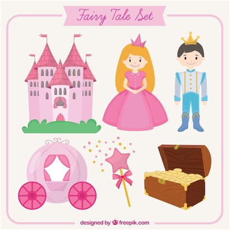 Premium Vector Fairy Tale Set