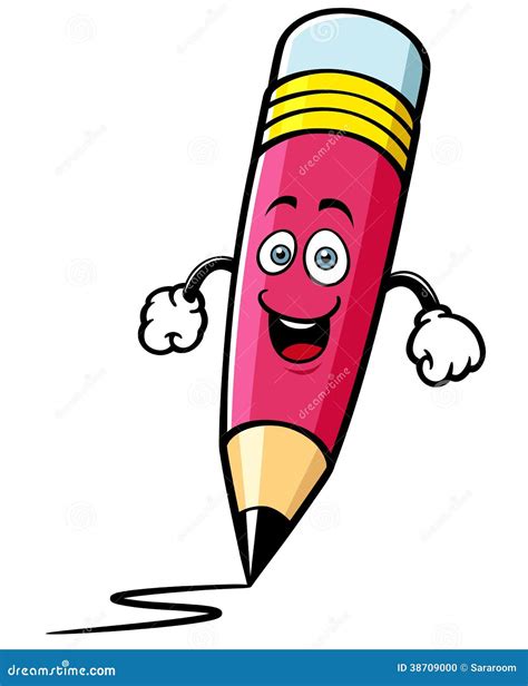 Cartoon Pencil Stock Photo Image 38709000