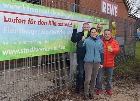 Stadtwerke Flensburg Lauf 2023 Laufen für den Klimaschutz klimapakt