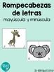 Rompecabezas De Letras Letter Puzzles Abecedario Alfabeto