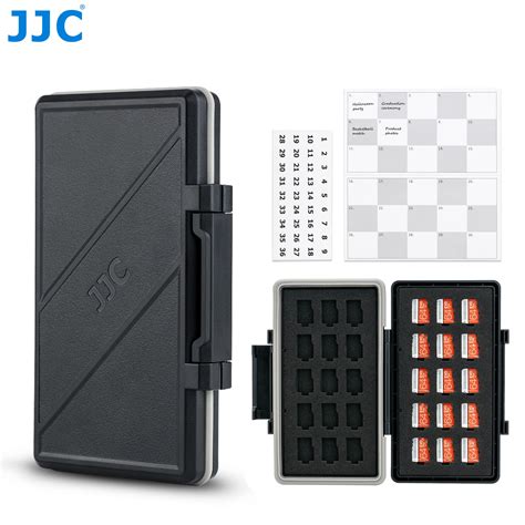 JJC Funda Impermeable Para Tarjeta Micro SD Organizador Con 30 Ranuras