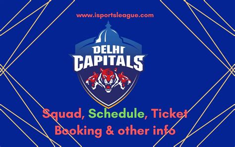 Delhi Capitals Schedule Time Table And Players List Squad And Fixture