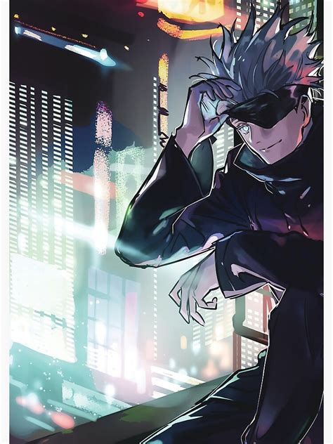 Anime Satoru Gojo Horizontal Fan Art Jujutsu Kaisen Fan Art Poster