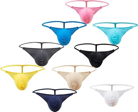 YOOBNG Sexy Men G String Thongs Ice Silk Underwear Bikini Wrestling Sumo Binding Tangas At