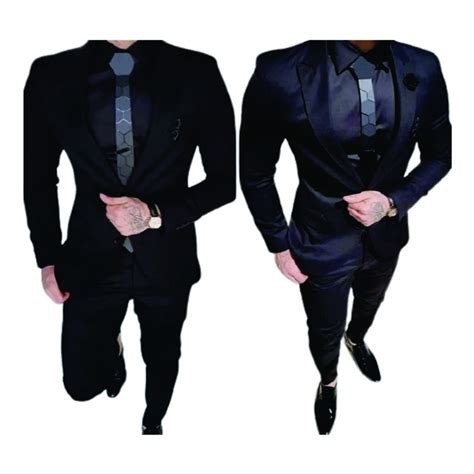 terno slim masculino oxford Luxo preto completo paleto calça colete