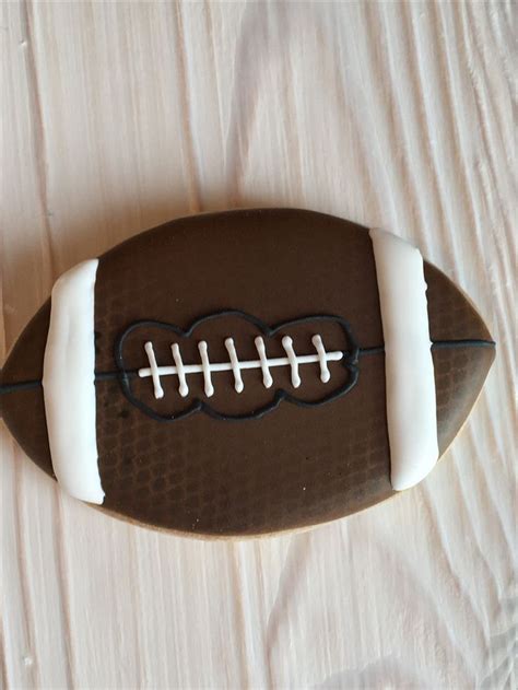 Football Cookies By Dyan Sugar Cookies Decorated Happy Birthday