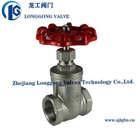 Wog Thread Stainless Steel Gate Valve Ss Ss Npt Bsp Bspt