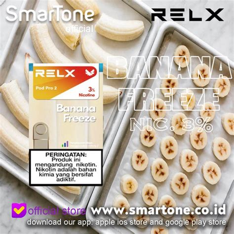 Jual RELX SATUAN POD PRO INFINITY ESSENTIAL BANANA FREEZE ICY SLUSH