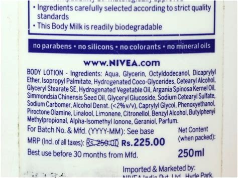 Nivea Oil in Lotion Argan Nourish Body Lotion Review