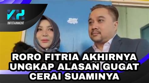 Roro Fitria Blak Blakan Ungkap Alasan Gugat Cerai Suaminya Bantah