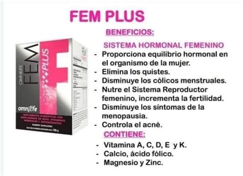 Control Hormonal Femenino Omnilife Productos Para La Salud Sistema