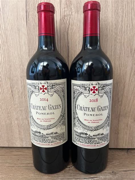 Chateau Gazin Pomerol Bottles L Catawiki