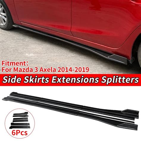 High Qualit Car Side Skirt Extension Splitters Body Apron Lip Winglet