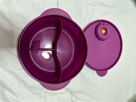 Tupperware Crystal Wave Divided Dish Furniture Home Living