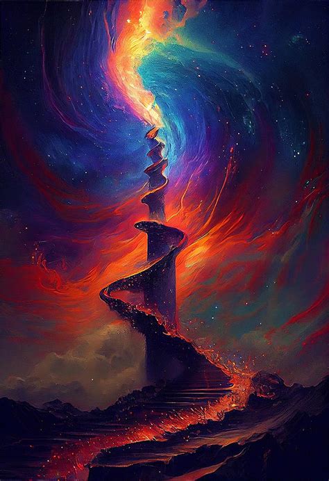 Stairway To Heaven Mixed Media By Sampadart Gallery Pixels