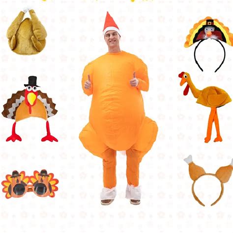 Inflatable Costumes Men Halloween Costume Turkey Thanksgiving